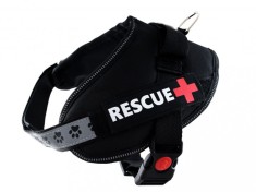 Ham pentru caini Rescue S 45 - 55 cm, negru foto