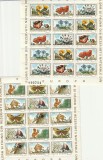ROMANIA 1983 LP 1084 a FLORA SI FAUNA REZERVATII NATURALE EUROPA PERECHE BLOCURI MNH