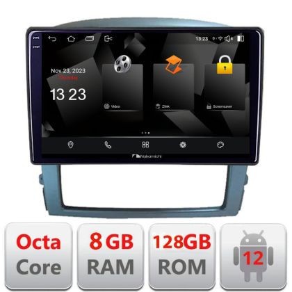 Navigatie Kia Sorento 2006-2009 Android Octa Core Qualcomm 2K Qled 8+128 DTS DSP 360 4G Optical CarStore Technology