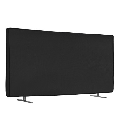 Husa de in Kwmobile pentru televizor de 65 inch, Gri inchis, Textil, KWM000017SW003C foto