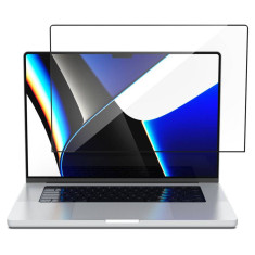 Folie protectie Spigen Tempered Glass Full Cover compatibila cu MacBook Pro 16 inch 2021 Black foto
