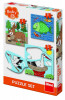 Baby Puzzle - Unde locuiesc animalele? (3,4 si 5 piese) PlayLearn Toys, Dino