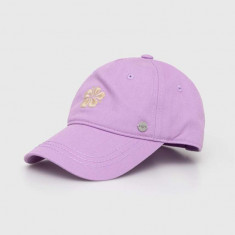 Roxy șapcă de baseball din bumbac culoarea violet, cu model ERJHA04265