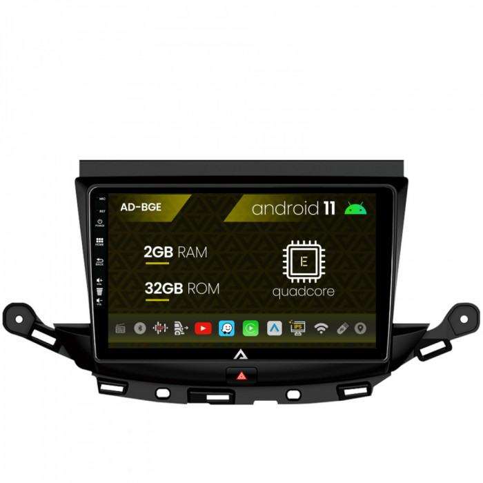 Navigatie Opel Astra K, Android 11, E-Quadcore 2GB RAM + 32GB ROM, 9 Inch - AD-BGE9002+AD-BGRKIT251