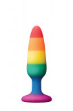 Dop Anal Rainbow 11 cm Silicon Lichid Colourful Love, DREAM Toys