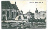 4589 - CLUJ, Statue, Romania - old postcard, CENSOR - used - 1917, Circulata, Printata