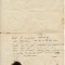 Muntenia 1846 document rar de vama folosit la schela Dragoslavele - acum in Arges - cu stampila rara negativa tip corabie din 1844