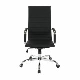 Cumpara ieftin Scaun de birou tapiterie piele ecologica neagra Azure 54.5x63x114 cm