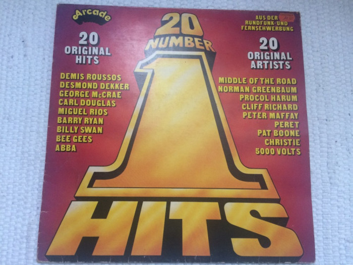 20 number 1 hits disc vinyl lp selectii muzica pop funk disco various 1976 VG