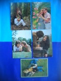 HOPCT LOT NR 1118 ROMANTICA -5 CARTI POSTALE-CIRCULATE