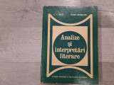 Analize si interpretari literare de G.G.Ursu,F.Mihailescu