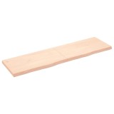 Cumpara ieftin Blat de baie, 180x50x(2-6) cm, lemn masiv netratat