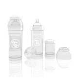 Biberon Twistshake Anti - Colici 260ml Alb FitLine Training