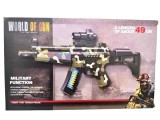Pusca de jucarie militara cu luneta lumini sunete vibratii 49 cm