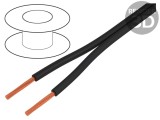 Cablu Flexibil 2x0,75mm2 Cu PVC Negru 1kV