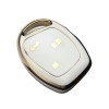 Husa Cheie Ford Focus Mondeo 3 Butoane TPU Alb Auriu AutoProtect KeyCars