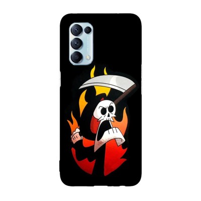 Husa compatibila cu Oppo A76, Viceversa, model I am the reaper Billy and Mandy, Silicon, TPU foto