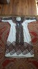 Rochie Populara Traditionala Matase, Lucrata Manual, Lungime 126cm, Costum National, Ie, Artizanat Romanesc Autentic