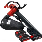 Einhell GE-CL 36/230 Li E PXC + Starter Kit + Twinpack - Suflanta de gradina 700 m3/h + Set 1 acumulator si incarcator Li-Ion 18 V 2.5 Ah + Set 2 acum