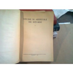 STUDII SI ARTICOLE DE ISTORIE VOL.V