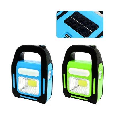 Lanterna de mana cu incarcare solara/USB, C115, 10W foto