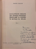 Documente inedite din arhivele franceze privitoare la romani in sec. XIX . Vol 1 Dedicatii