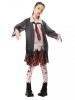 Costum Halloween Zombie Scolarita 8-10 ani, Oem