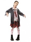 Costum Halloween Zombie Scolarita 8-10 ani