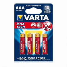 Baterii Alcaline VARTA Max Tech AAA, 4 buc foto