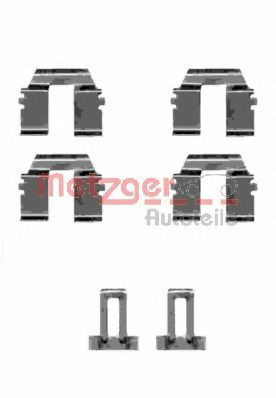 Set accesorii, placute frana VW TRANSPORTER IV caroserie (70XA) (1990 - 2003) METZGER 109-1233