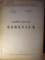 LUCRARI PRACTICE DE GENETICA-PETRE RAICU, MIHAI GEORGESCU foto