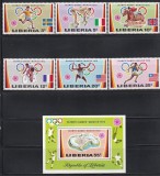 Liberia 1972 - Jocurile Olimpice - Munchen, Serie + Colita, MNH, Nestampilat