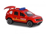 Masinuta Dacia Duster Majorette, 7.5 cm, Pompieri