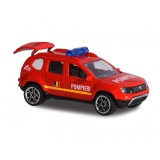 Masinuta Dacia Duster Majorette, 7.5 cm, Pompieri
