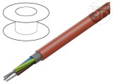 Cablu SiHF C 3G1,5mm2 Cu litat silicon roșu -60&divide;180&deg;C