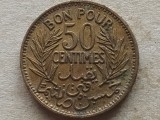 TUNISIA-50 CENTIMES 1921