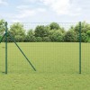 VidaXL &Icirc;ngrădire cu st&acirc;lpi Verde 1.5 x 10 m Oțel