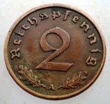 2.887 GERMANIA 2 REICHSPFENNIG 1938 A, Europa, Bronz