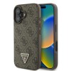 Husa pentru Apple iPhone 16 Plus, Guess, 4G Triangle Strass, Maro