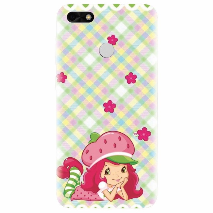Husa silicon pentru Huawei P9 Lite, Strawberry Girl