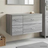 Cumpara ieftin Set dulap baie 2 buc. Sonoma gri 92,5 x 44,5 x 50 cm