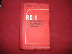 R.G.-1 Regulamentul Serviciului Interior - 1989 foto