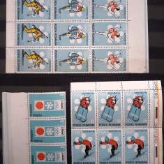 Romania 1971 LP 778 Sport, J.O. Sapporo 72, serie straif de 3, Nestampilate,mnh