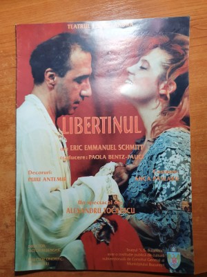 program teatrul bulandra 1999-libertinul cu razvan vasilescu,irina petrescu foto