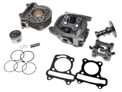Set motor si chiuloasa GY6 - 80cc Cod Produs: MX_NEW AY3514B foto