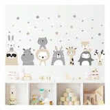 Cumpara ieftin Sticker Perete Autocolant Animalute Zambitoare 56x103cm - 41271