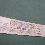 CUPOANE DE TREZORERIE CU REDUCERE 1925 UNGARIA