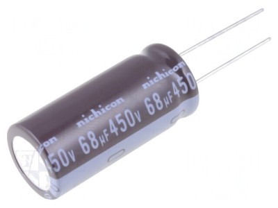 Condensator Electrolitic THT 68uF 450V 16x35.5mm foto