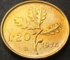 Moneda 20 LIRE - ITALIA, anul 1976 *cod 1504 A = A.UNC, Europa