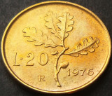 Cumpara ieftin Moneda 20 LIRE - ITALIA, anul 1976 *cod 1504 A = A.UNC, Europa